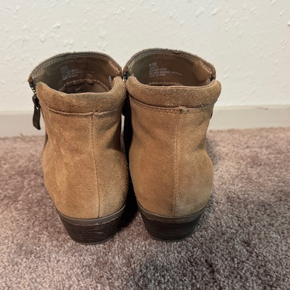 Tan Suede Ankle Boots - Picture 3 of 5